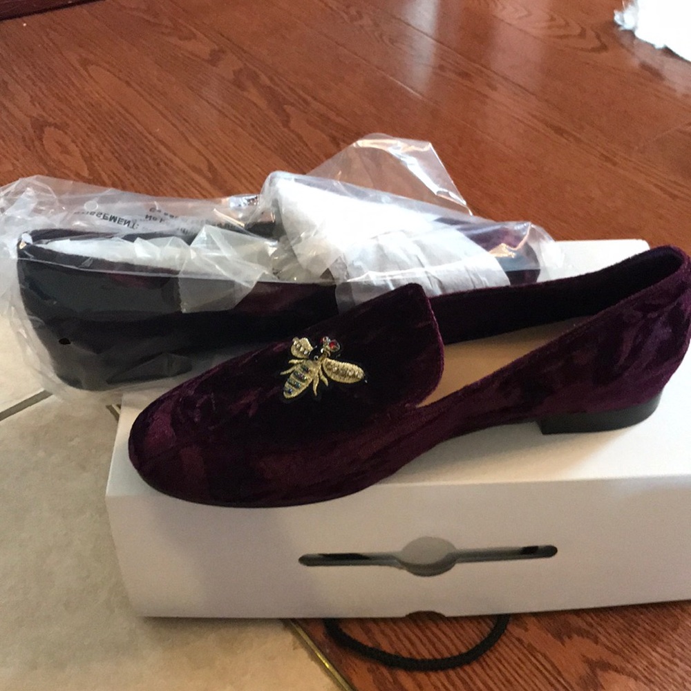Aldo purple loafers